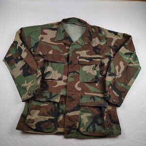 USGI BDU Jacket Mens Medium Regular Woodland Camo NSN 8415-01-084-1641